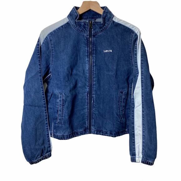 Levi's Women Denim Coaches Track Jacket Large BRAND NEW WITH TAGS - Picture 4 of 7